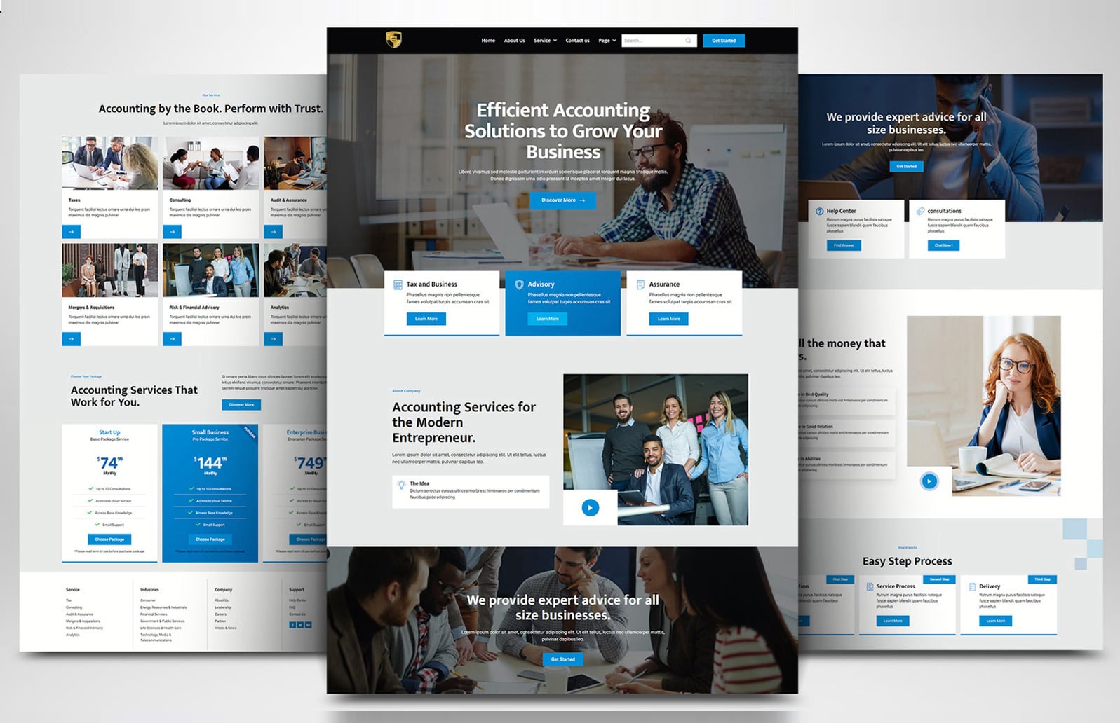 Law, Justice & Tax Website Layout #2