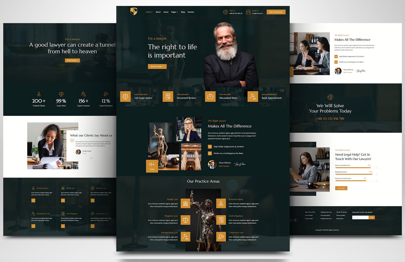 Law, Justice & Tax Website Layout #11