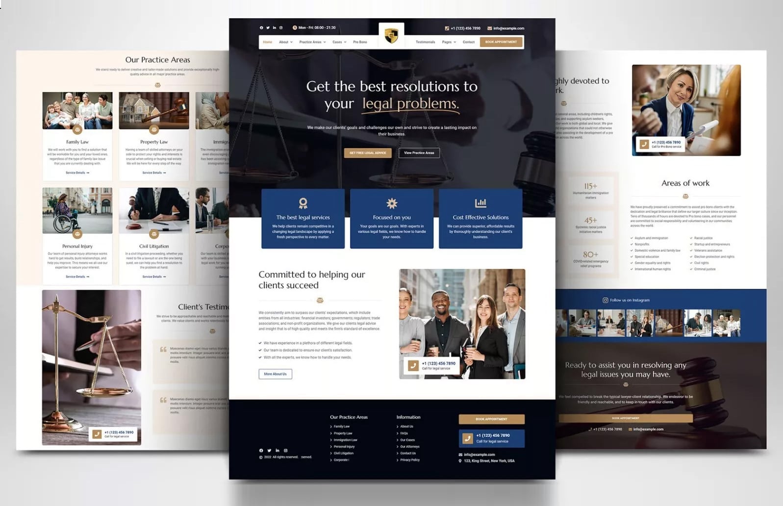 Law, Justice & Tax Website Layout #1