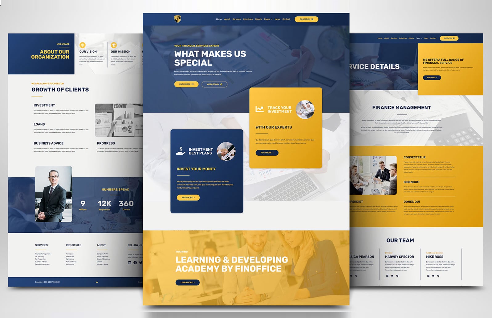 Law, Justice & Tax Website Layout #3