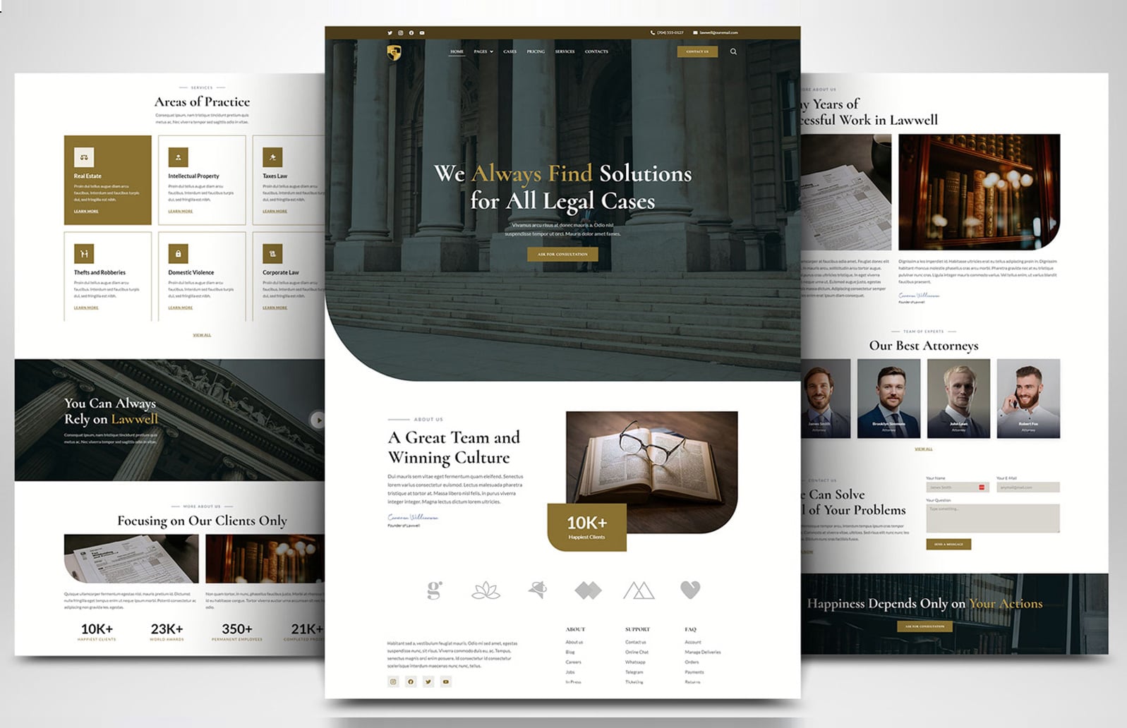 Law, Justice & Tax Website Layout #4