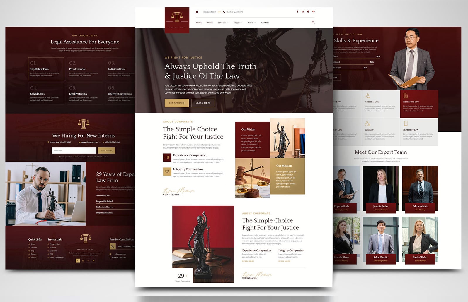 Law, Justice & Tax Website Layout #6
