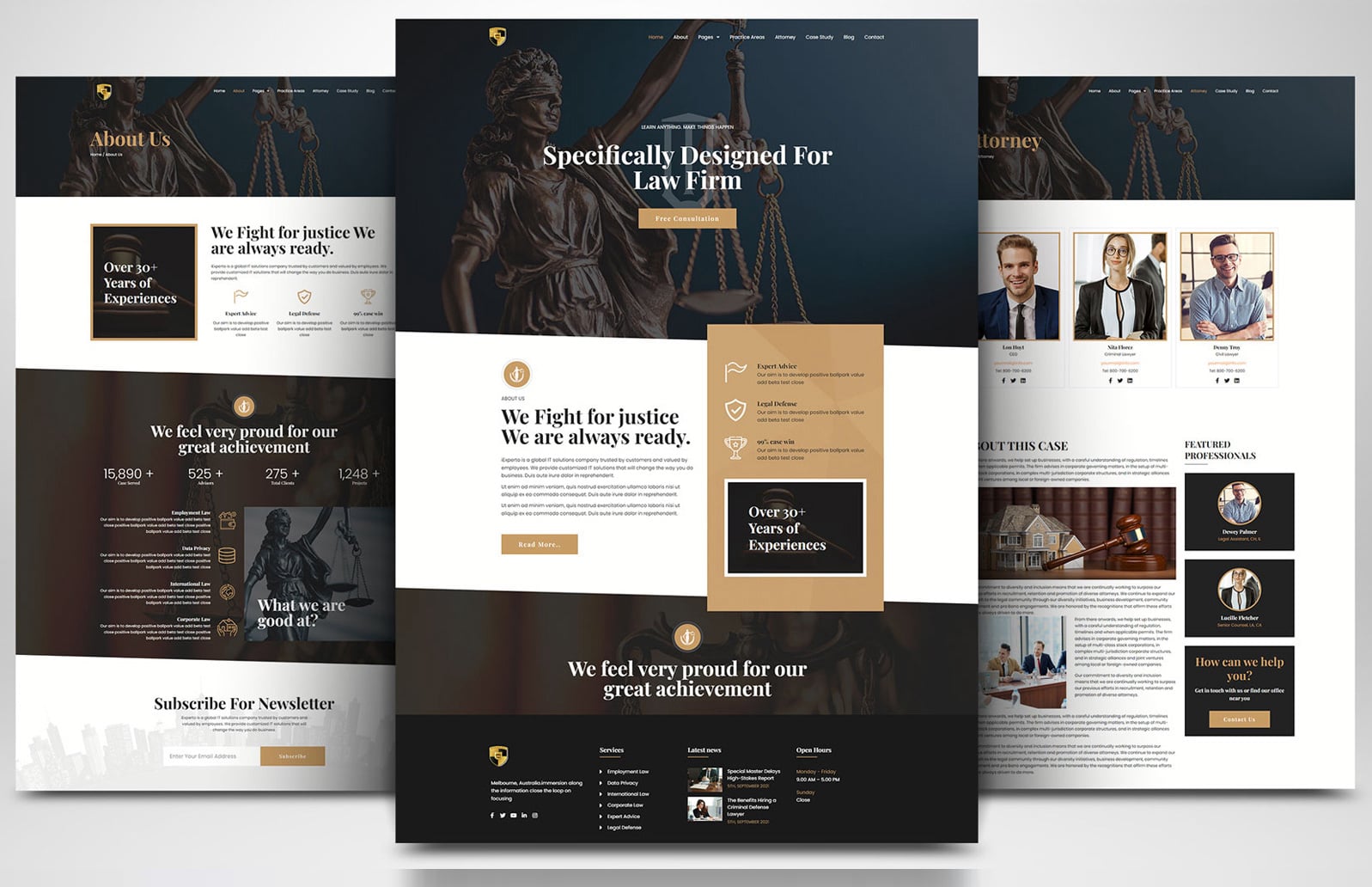 Law, Justice & Tax Website Layout #7