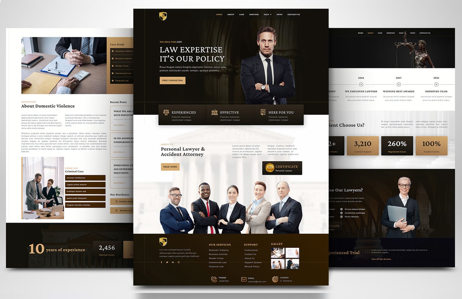 Law, Justice & Tax Website Layout #8
