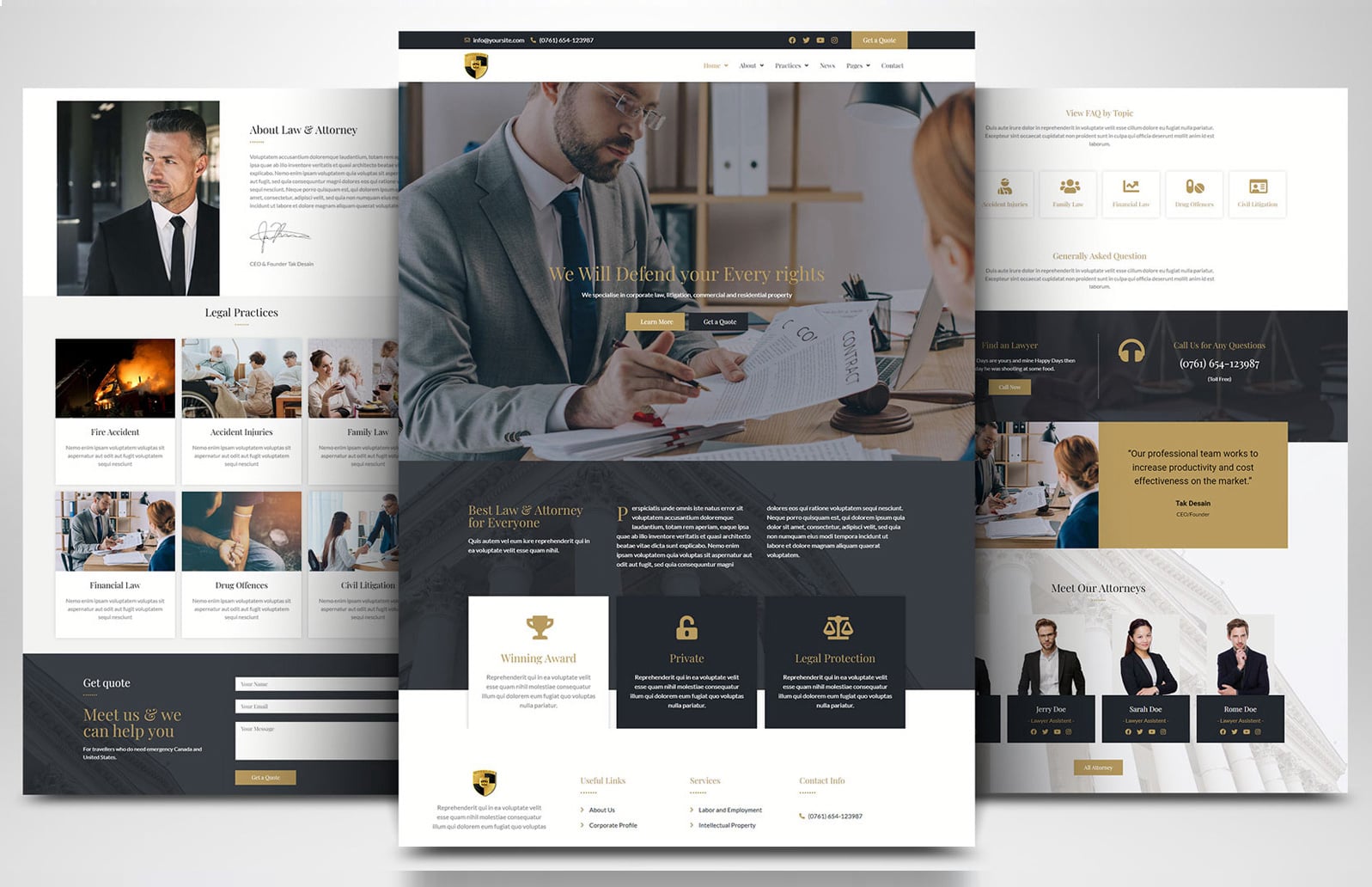 Law, Justice & Tax Website Layout #9