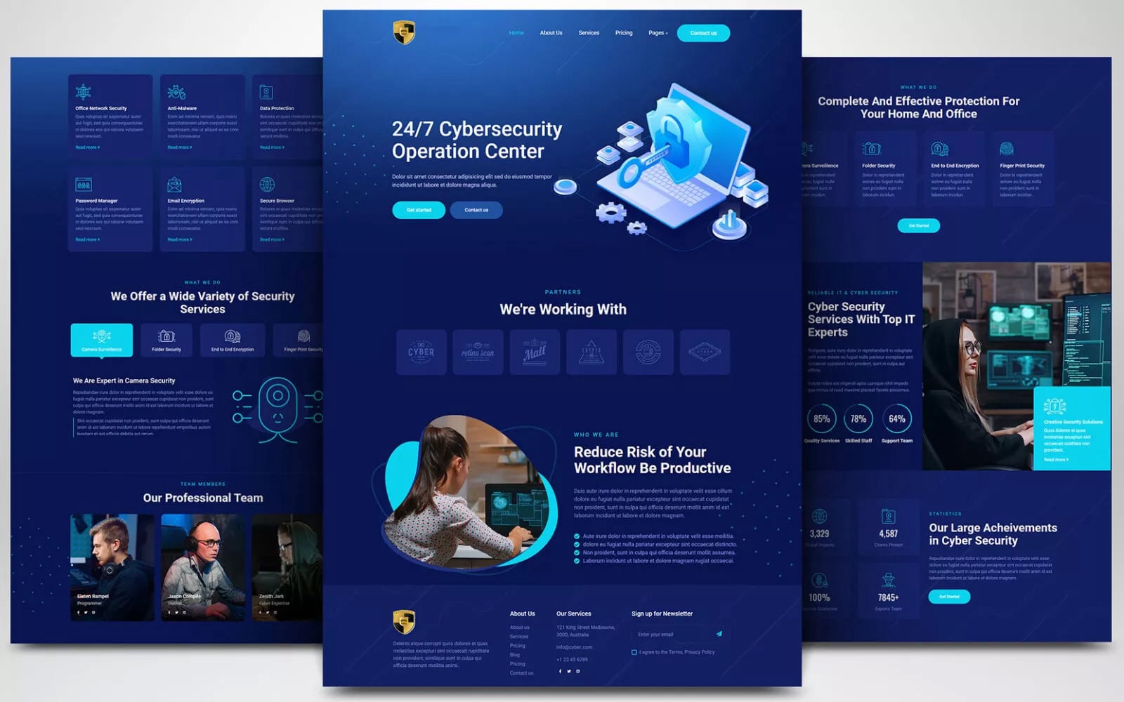 SEO, Marketing, Advertising, Web Hosting Agency Website Layout #6