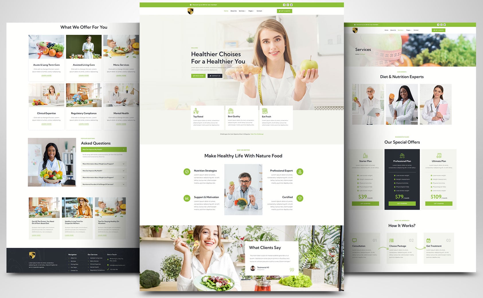 Restaurant, Café, Food & Drinks Website Layout #7