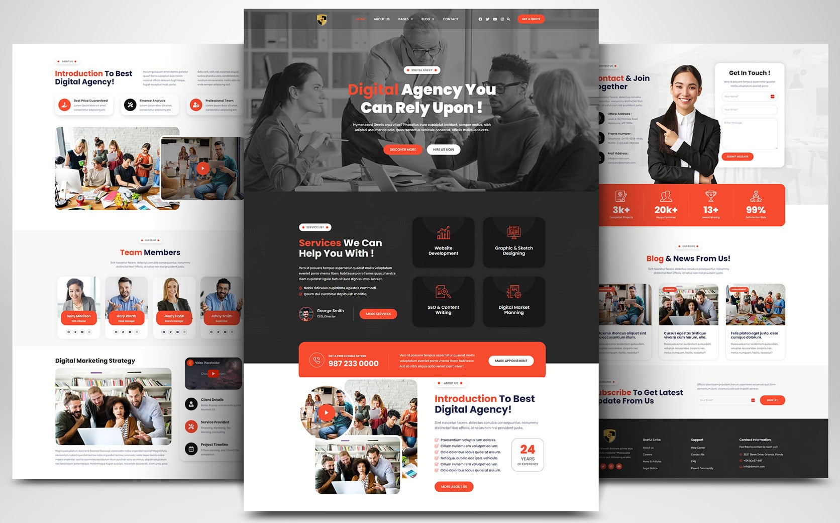 Website for companies in the industry and business sector Layout #5