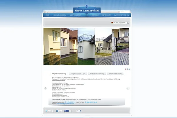 Real estate website for private owner